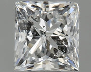 0.50ct Princess Natural Diamond (Colour F, Clarity I1, Cut VG, IGI Certified)