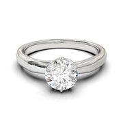 Montura Solitaria Corona 6 Uñas 2.5mm Oro Blanco