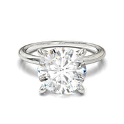 Montura Solitario Media Caña 1.5mm Oro Blanco