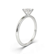 Montura Solitario Media Caña 1.5mm Oro Blanco