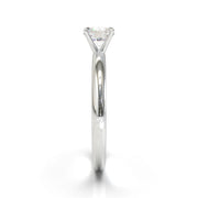 Montura Solitario Media Caña 2mm Oro Blanco