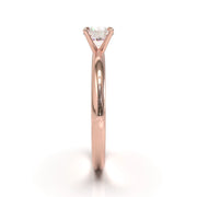 Montura Solitario Media Caña 2mm Oro Rosa