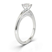 Montura Pavé Escondido en Catedral Oro Blanco