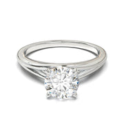 Montura Pavé Escondido en Catedral Oro Blanco