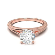 Montura Pavé Escondido en Catedral Oro Rosa